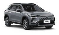 toyota corolla cross medan warna grey